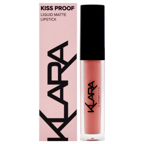 Klara kiss proof liquid matte lipstick - 21 naughty nude by for women - 0.27 oz lipstick