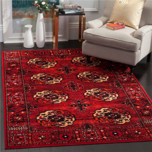 Safavieh vintage hamadan machine made area rug red / multi traditional style