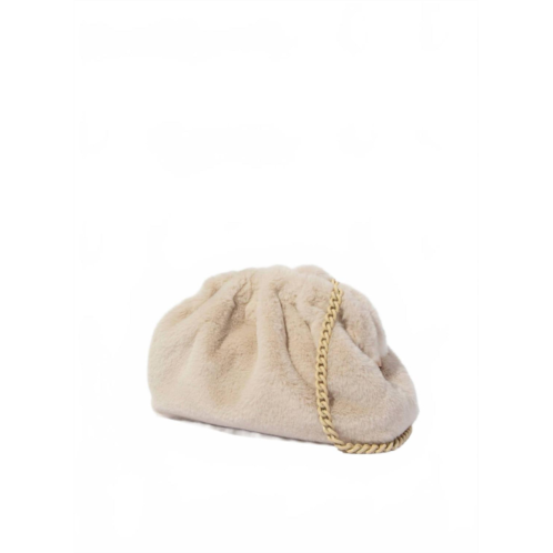 Maria La Rosa womens nita mini game bag in off white