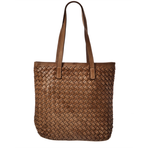 Isabella Rossetti claire hand woven leather tote