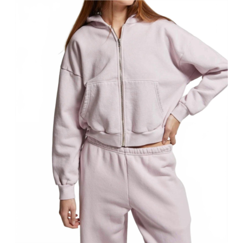 Asher rosie zip hoodie in lilac