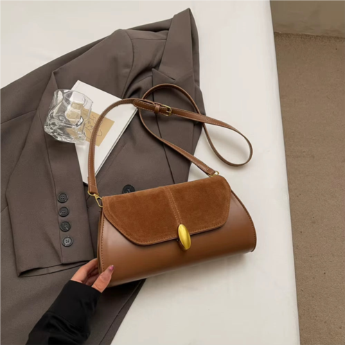 DGIASS elegant pu shoulder bag - versatile crossbody tote with adjustable strap - vintage-inspired slouchy hobo for trendy commuting