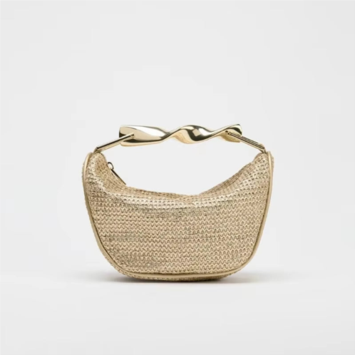 DGIASS summer half-moon woven straw shoulder bag for women - casual tote and crossbody purse