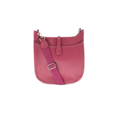 BC Handbags womens large cross body bag in magenta