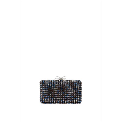 SELF-PORTRAIT crystal chain-handle clutch
