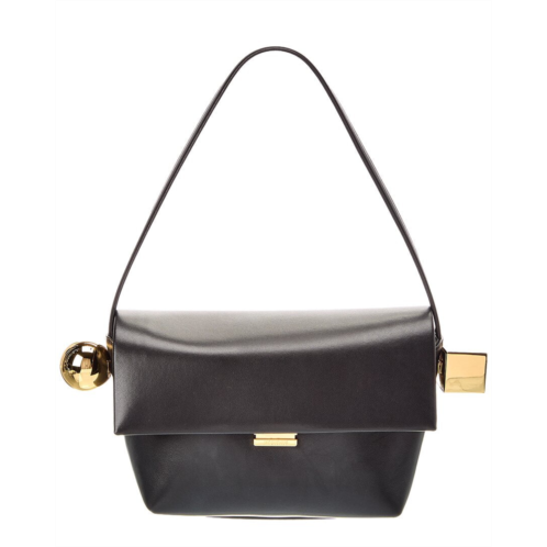 Jacquemus the rond carre leather shoulder bag