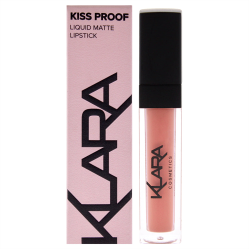 Klara kiss proof liquid matte lipstick - 28 cookie brown by for women - 0.27 oz lipstick