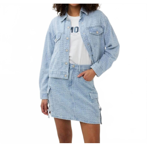 ESQUALO jean jacket in light blue