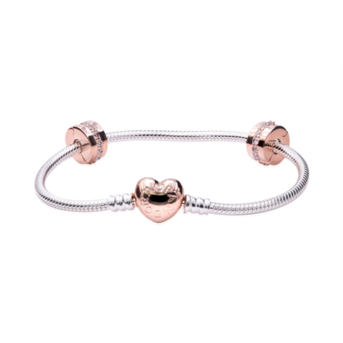 Pandora heart clasp style starter bracelet set