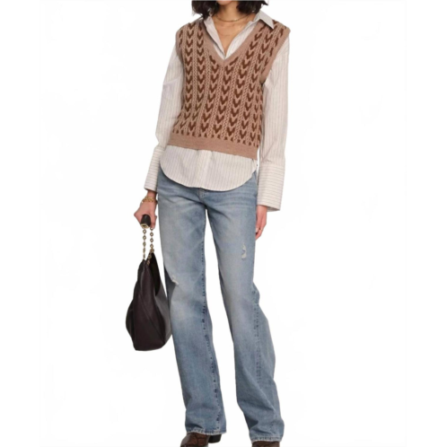Heartloom phoenix sweater vest in mocha