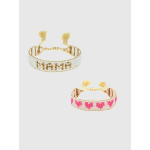 Gap HART Mini and Me Gold MAMA and Pink Hearts