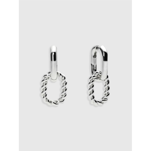 Gap Ana Luisa Ash Silver Double Hoop Earrings