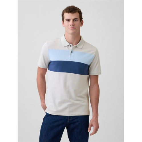 Gap Colorblock Stretch Pique Polo Shirt