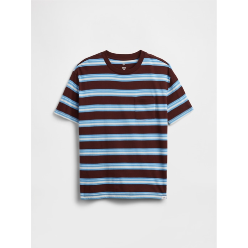 Gap Kids Everyday Soft Stripe Pocket T-Shirt