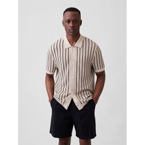 Gap Button-Up Sweater Polo Shirt