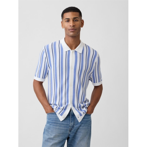Gap Button-Up Sweater Polo Shirt