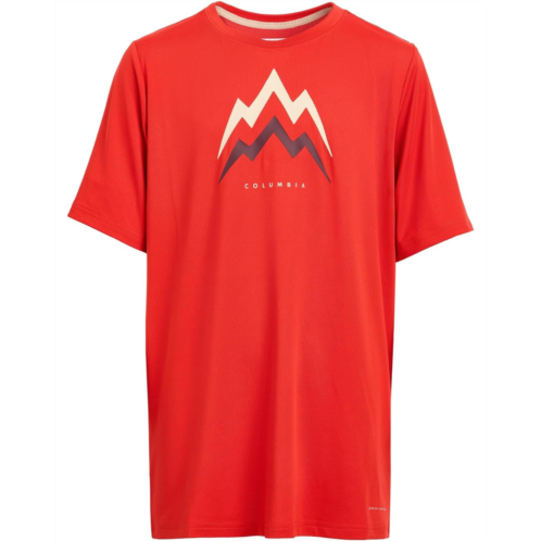 Boys Columbia Kids Tech Trail Utility Short Sleeve Graphic Crew (Little Kid/Big Kid)