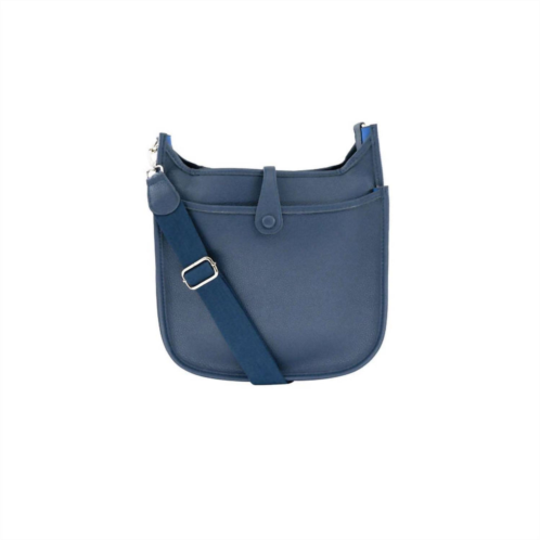 BC Handbags womens large vegan leather bag in light blue