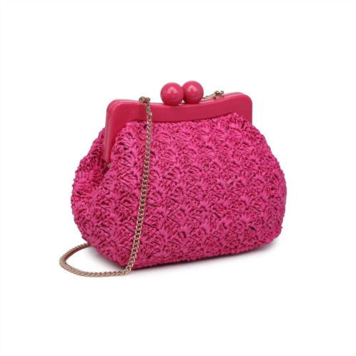 Urban Expressions womens naomi clutch and crossbody bag in hot pink