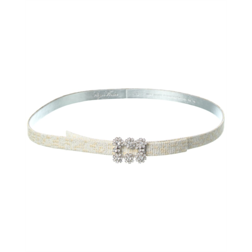 Roger Vivier buckle tweed belt
