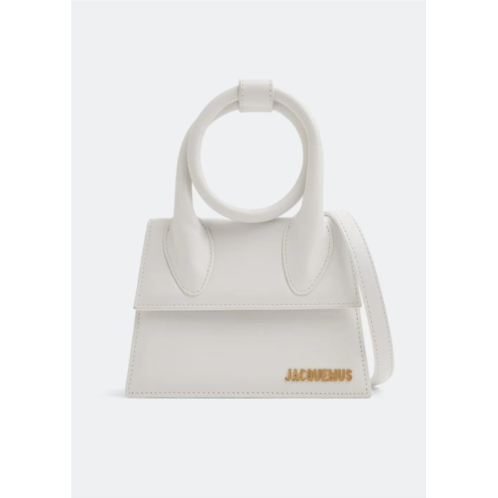 Jacquemus le chiquito noeud bag white