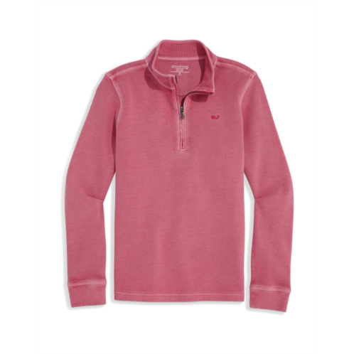 Boys Vineyard Vines Kids Coastline Garment Dye Q-Zip (Toddler/Little Kids/Big Kids)