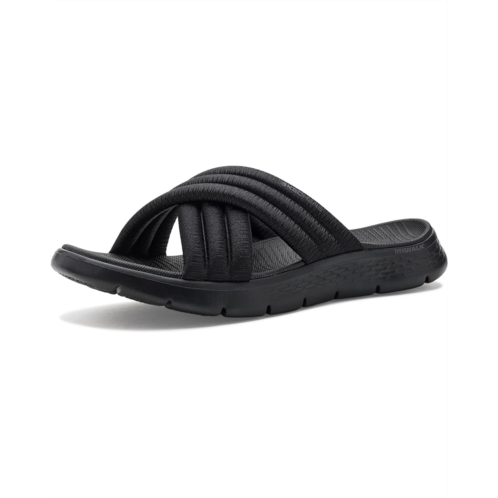 Womens SKECHERS On-The-Go GO Walk Flex Sandals w/ Puffy Crossband