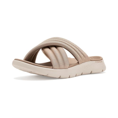 Womens SKECHERS On-The-Go GO Walk Flex Sandals w/ Puffy Crossband
