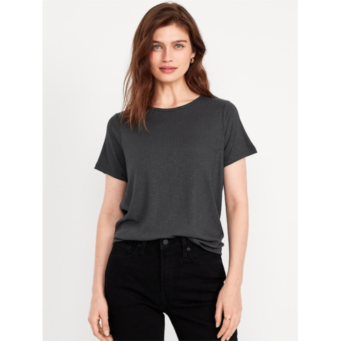 OldNavy Luxe Ribbed Slub-Knit T-Shirt