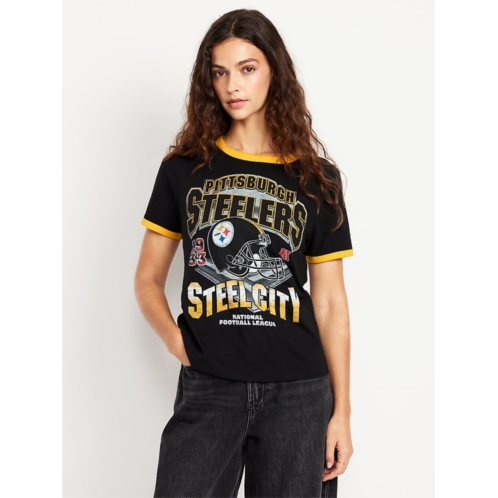 OldNavy Pittsburgh Steelers EveryWear Crew-Neck Ringer T-Shirt