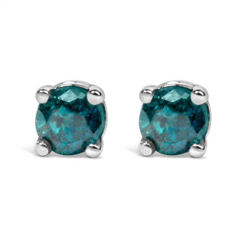 Haus of Brilliance .925 sterling silver 0.15 cttw round brilliant-cut diamond classic 4-prong stud earrings