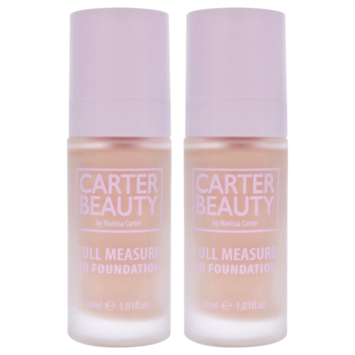 Carter Beauty full measure hd foundation - meringue by for women - 1.01 oz foundation - pack of 2
