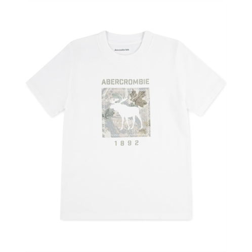Boys abercrombie kids Camo Moose Fill Tee (Big Kid)