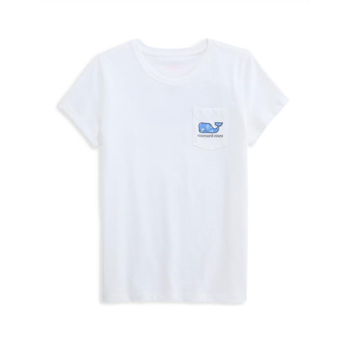 Girls Vineyard Vines Kids Whale Fill Short Sleeve Pocket Tee (Toddler/Little Kids/Big Kids)