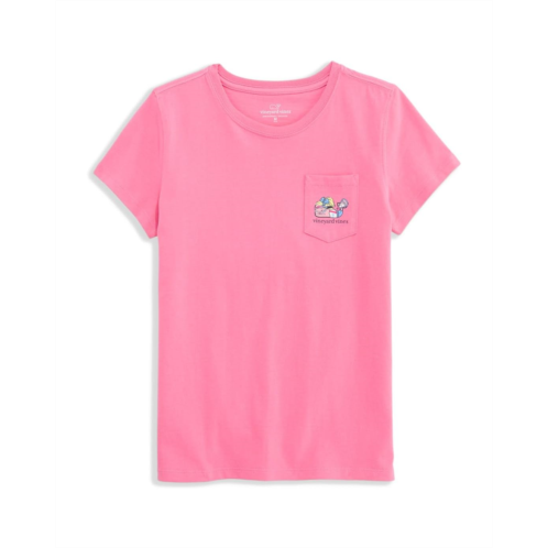 Girls Vineyard Vines Kids Short-Sleeve Pocket Tee (Toddler/Little Kids/Big Kids)