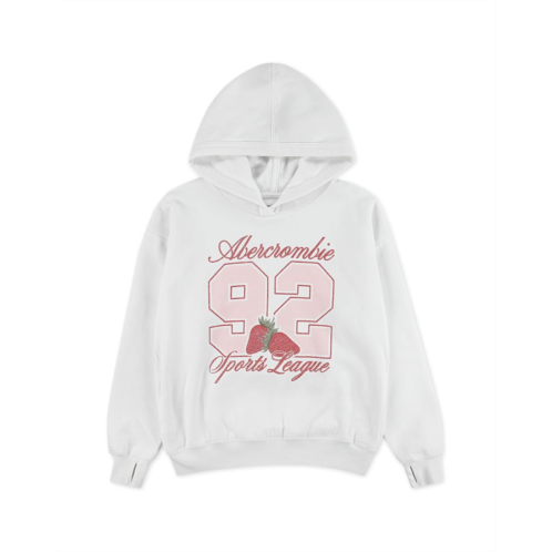 Girls abercrombie kids 92 Strawberry Pullover Hoodie (Big Kids)