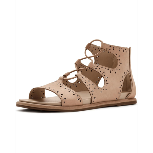 Womens Lucky Brand Sartea Perforated Gladiator Sandals