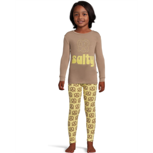 Kids Kickee Pants Kids Long Sleeve Graphic Tee Pajama Set (Toddler/Little Kid/Big Kid)
