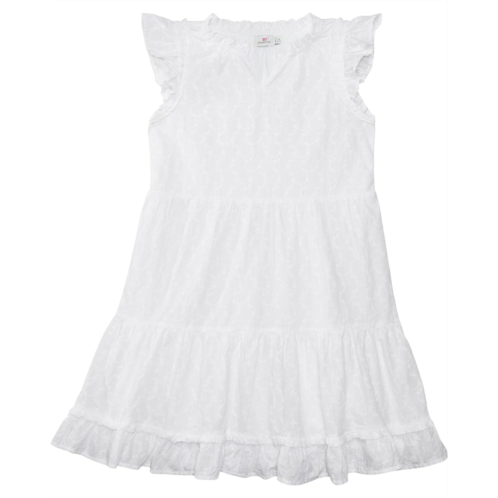 Girls Vineyard Vines Kids Eyelet Ruffle Dress (Toddler/Little Kid/Big Kid)