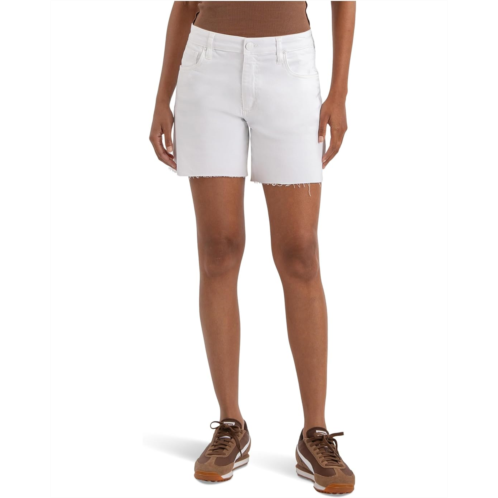 Womens KUT from the Kloth Hailey High-Rise Shorts with Raw Hem