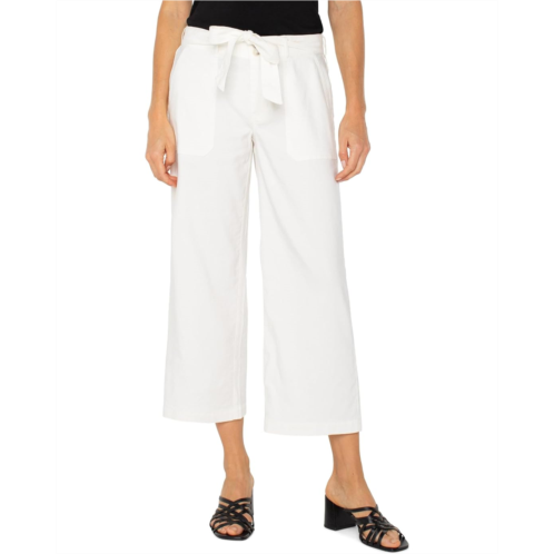 Liverpool Los Angeles Belted Wide Leg Crop