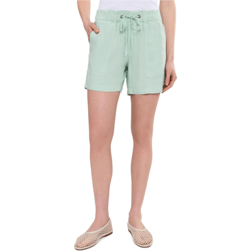 Womens KUT from the Kloth Katana High-Rise Shorts Drawstring with Porkchop Pockets