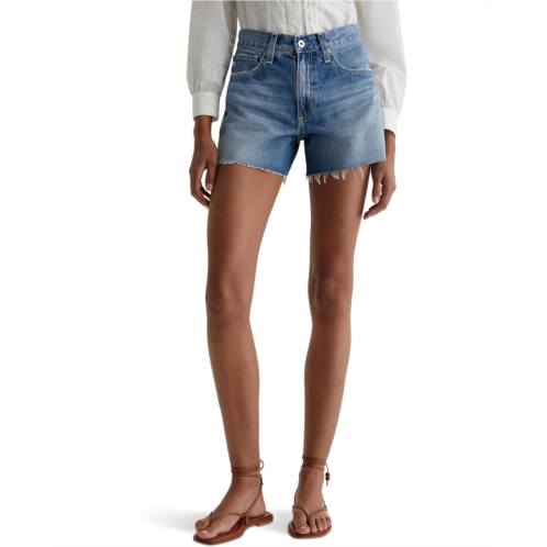 Womens AG Jeans Halle High-Rise Relaxed Shorts