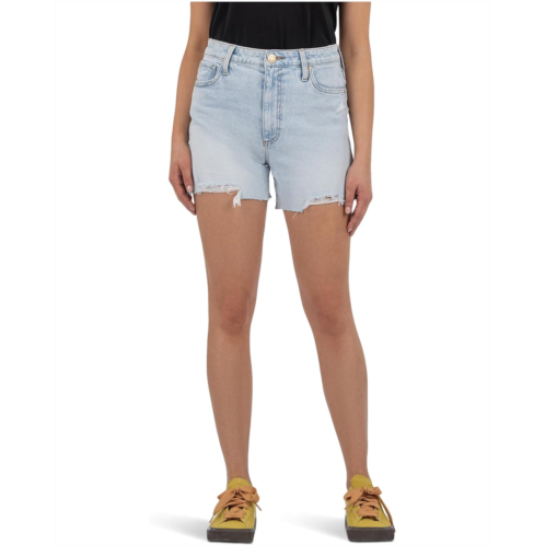 Womens KUT from the Kloth Taylor High-rise Shorts With Raw Hem