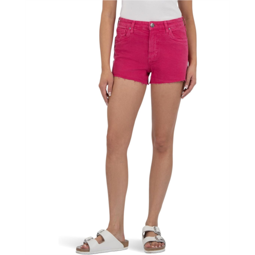Womens KUT from the Kloth Jane High-Rise Shorts with Raw Hem