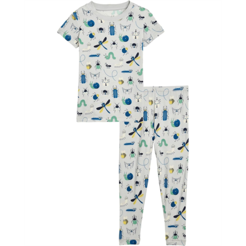 Kids Kickee Pants Kids Print Short Sleeve Pajama Set (Big Kid)
