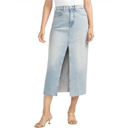 Silver Jeans Co. Denim Midi Skirt L34112ACS174