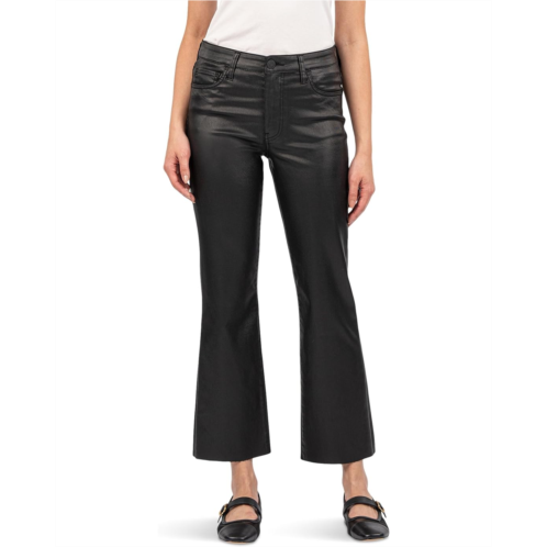 Womens KUT from the Kloth Kelsey High Rise Ankle Flare with Raw Hem