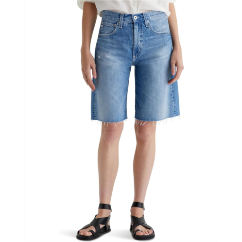 Womens AG Jeans Hattie High Rise Barrel Shorts