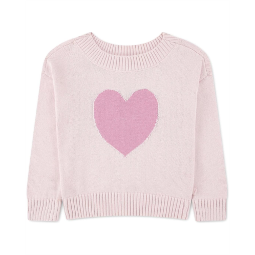 Girls abercrombie kids Oversized Heart Off-The-Shoulder Sweater (Big Kids)